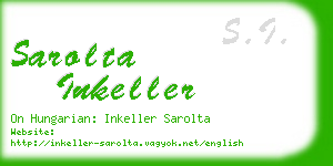 sarolta inkeller business card